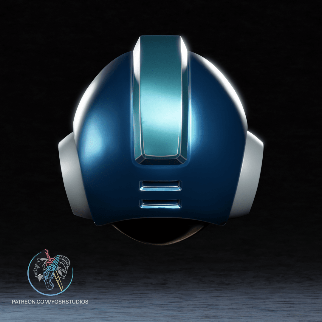 Mega Man Helmet 3D Printer File STL 3d model