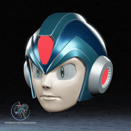 Mega Man Helmet 3D Printer File STL 3d model