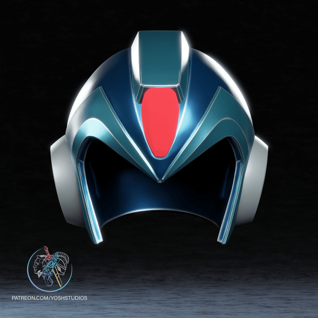Mega Man Helmet 3D Printer File STL 3d model