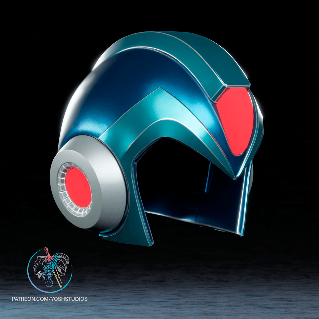 Mega Man Helmet 3D Printer File STL 3d model