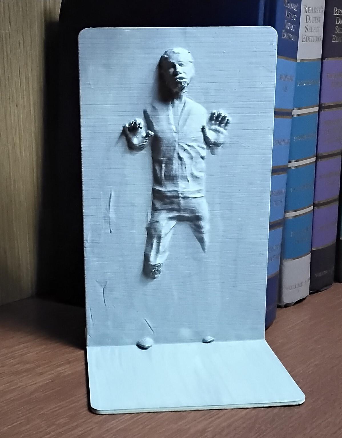 Han Solo in Carbonite Bookends 3d model