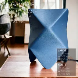 ORIGAMI PIP | print-in-place Table Lamp E14, E26, E27 3d model