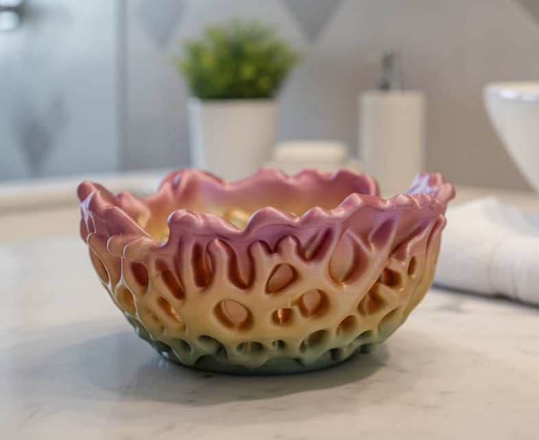 Beautiful Coral Catch-all bowl 3d model