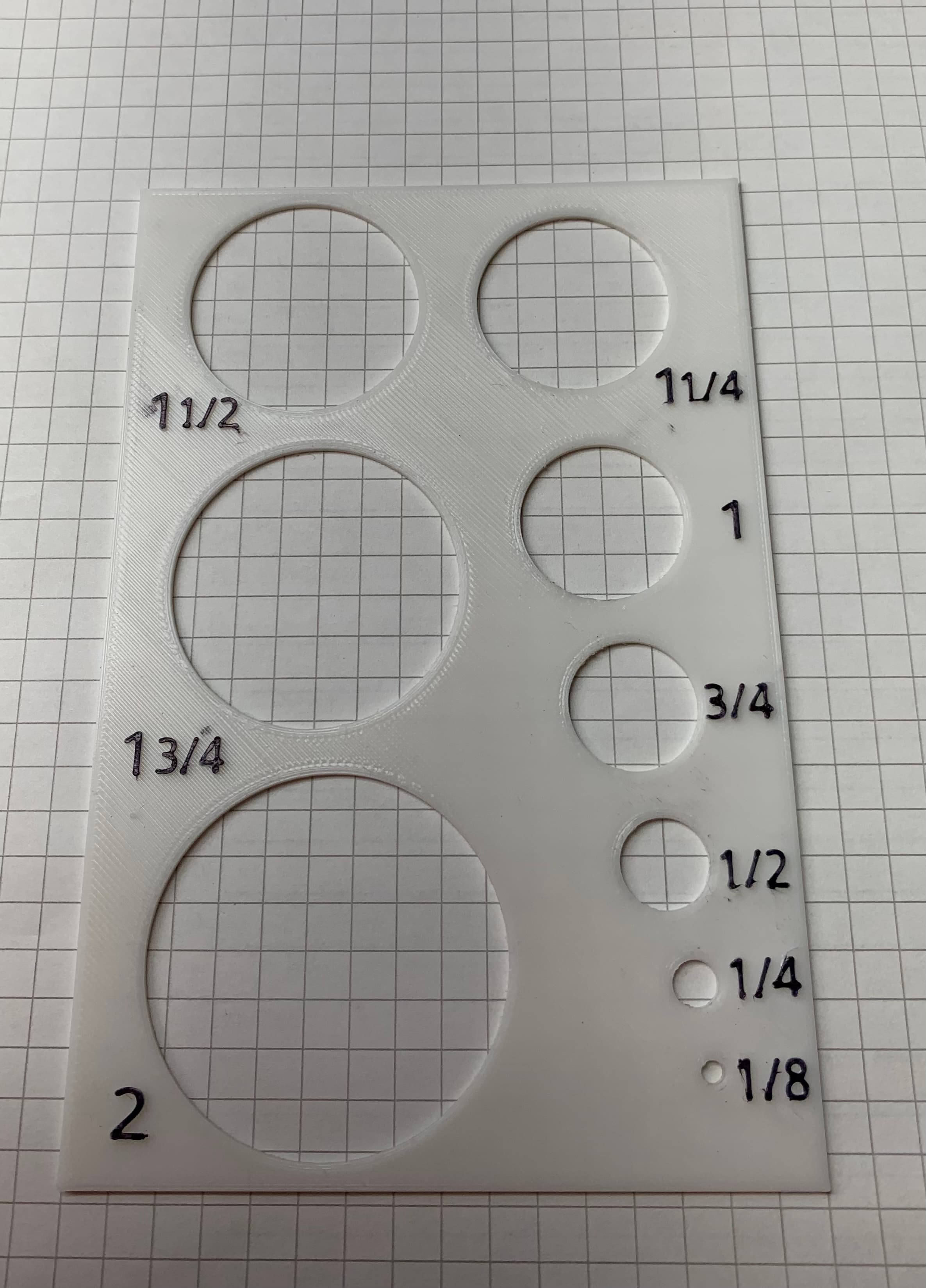 Circle and Square Drawing Template 3d model