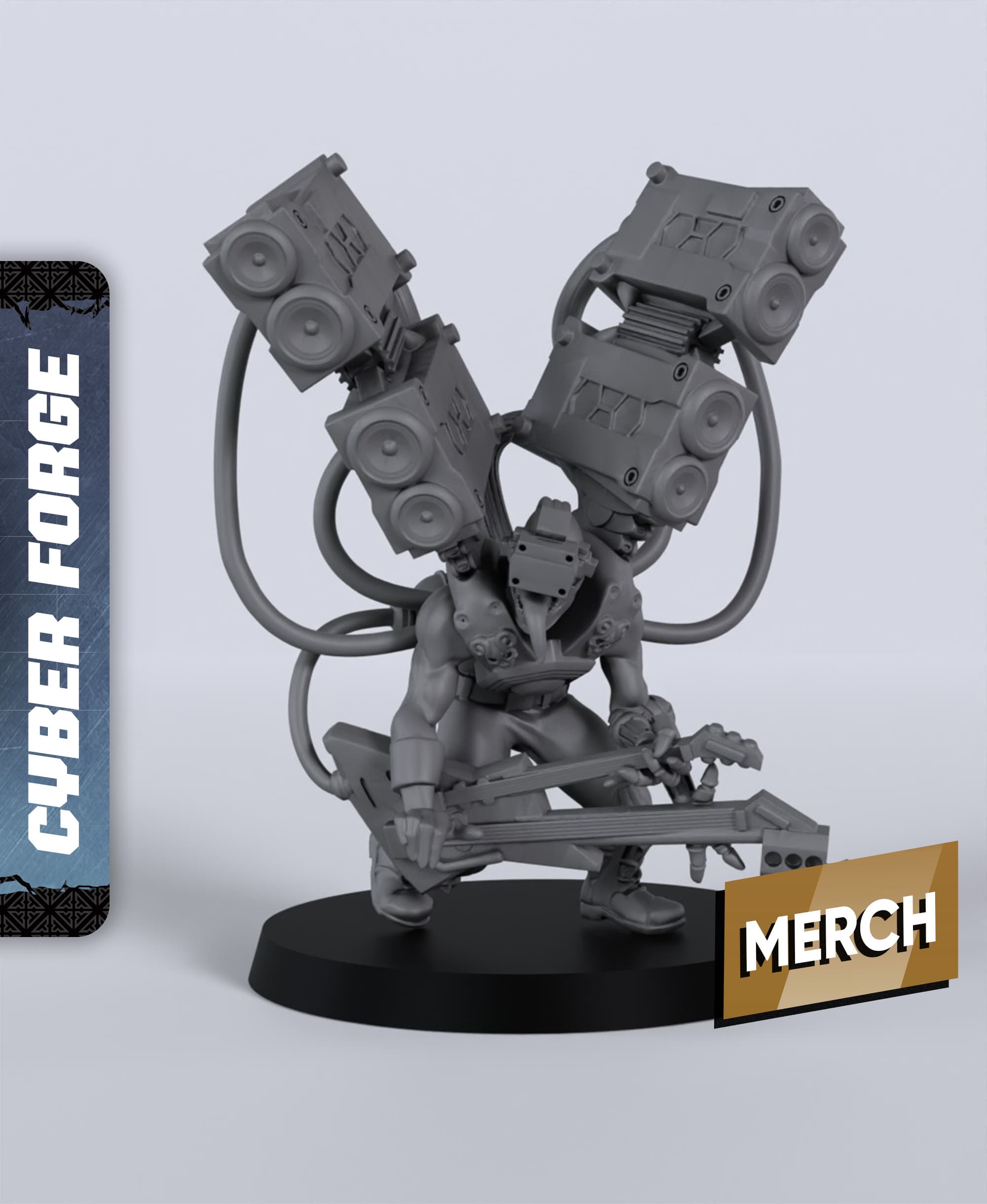 Angel of Sound - With Free Cyberpunk - Sci-Fi Gift Ideas for RPG and Wargamers 3d model