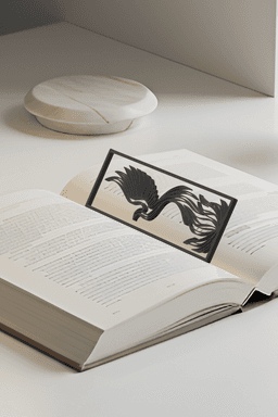 Phoneix Bookmark, Gift Idea 3d model