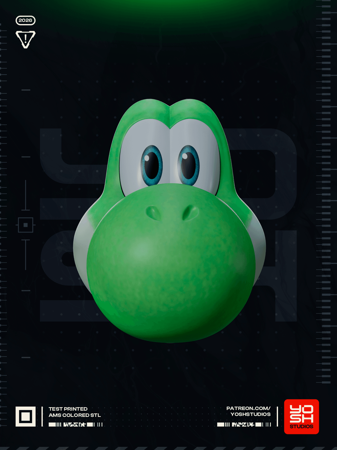 Green Dinosaur Helmet 3D Printer STL file 3d model