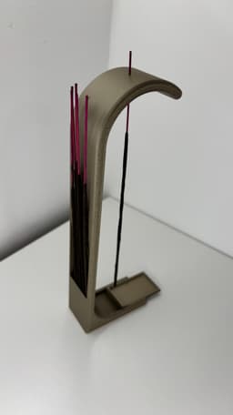 Modern 3D Printed Incense Holder – Sleek and Functional Design 3d model