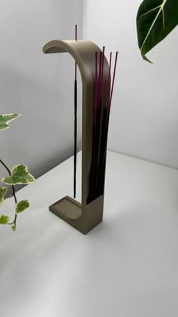 Modern 3D Printed Incense Holder – Sleek and Functional Design 3d model
