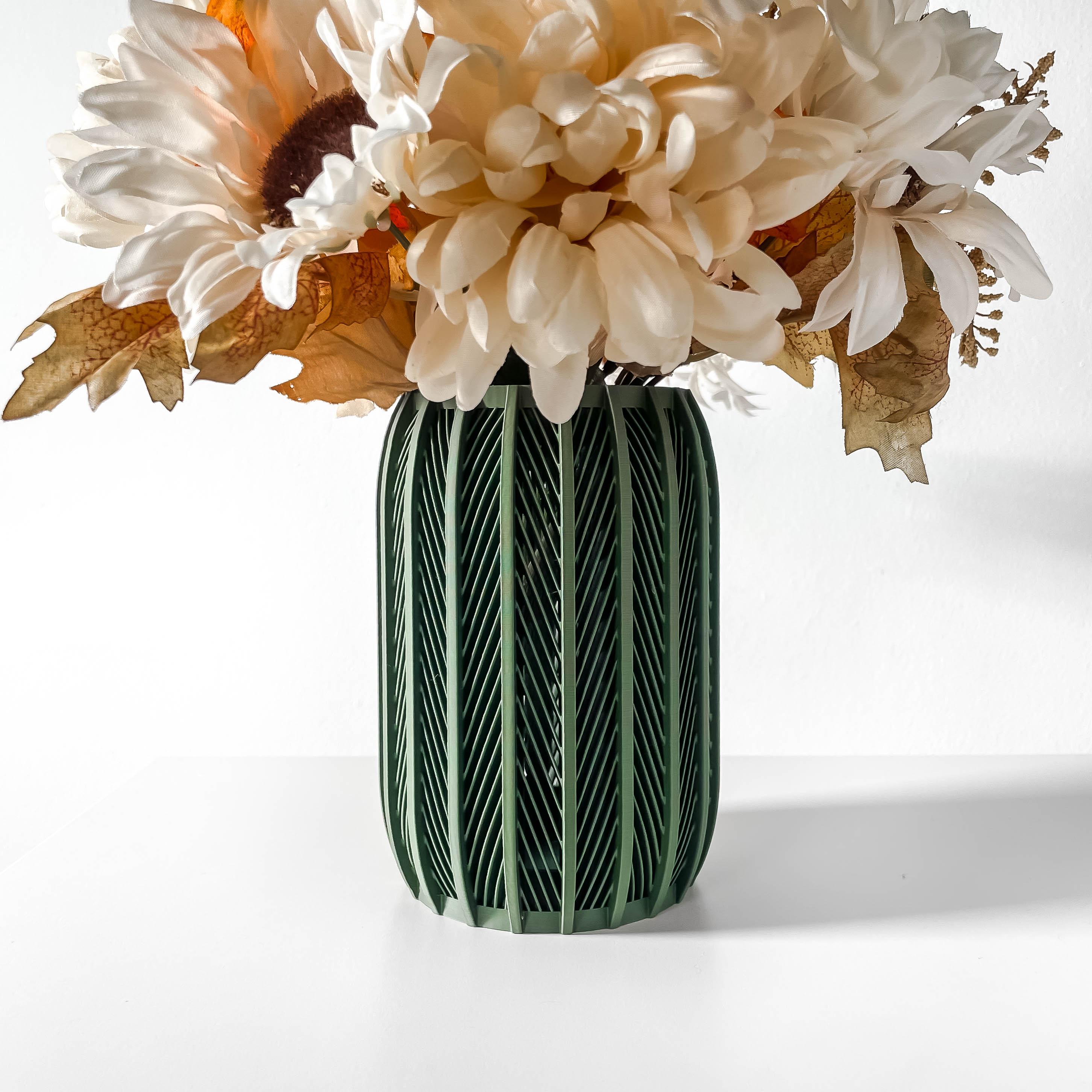 The Inso Vase, Modern and Unique Home Decor for Dried and Preserved Flower Arrangement  | STL Fil 3d model