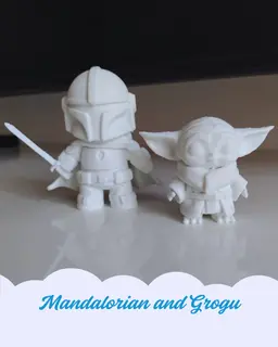 FREE! MANDALORIAN AND GROGU Z-MINIS COLLECTION 3d model