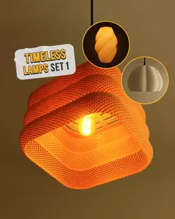 Timeless Lamps Set 1 3d model