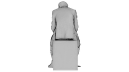Marble Melting Thinking Man 3d model