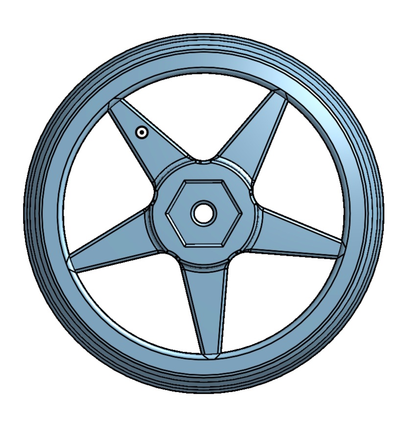 drift wheel 1 3d model