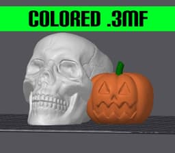 Spooky Duo Colored 3d model