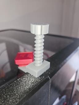 Flashforge AD5X Top Glass Riser & Screw Support 3d model