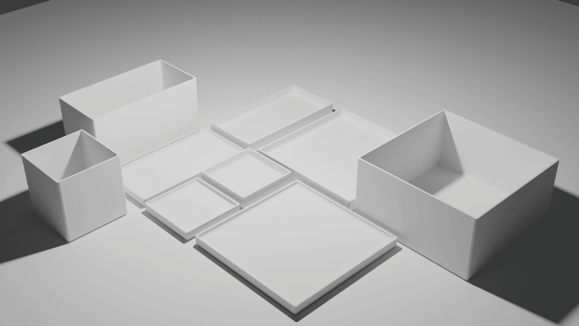 Modular Desk Organiser Series1 3d model