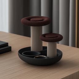 Mushroom Grove Organizer – 3D-Printable Modern Storage 3d model