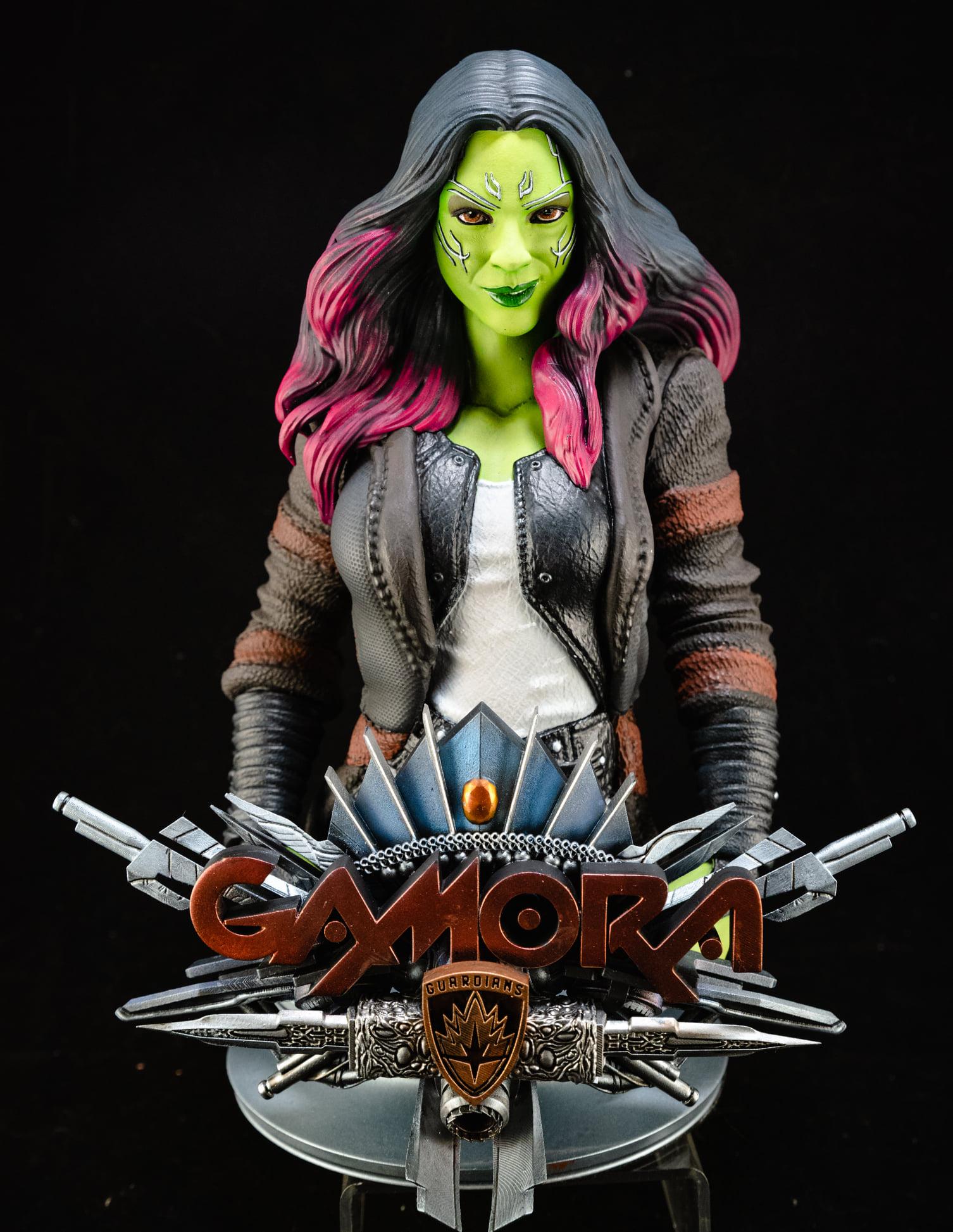 WICKED MARVEL GAMORA BUST: TESTED AND READY FOR 3D PRINTING 3d model