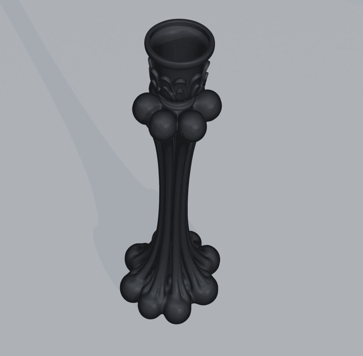 Gothic Bone Candle Holder 3d model