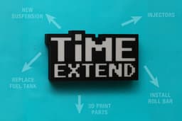 Time Extend Lighted Sign For Your Home Office Pinboard 3d model