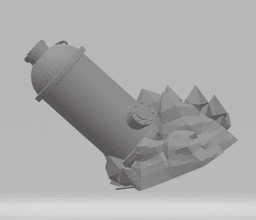 FHW SciFi Town silo 3d model