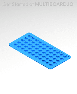 6x12 MU - Point Hole MU - MultiBoard Plate 3d model