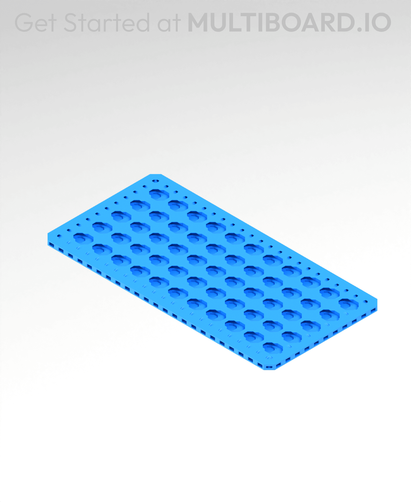 6x12 MU - Point Hole MU - MultiBoard Plate 3d model