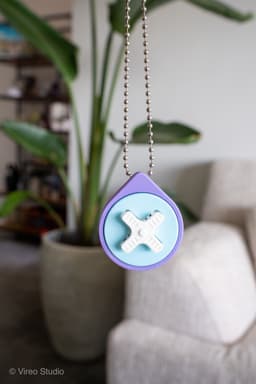 Mini Retro Snap - Pocket Fidget Keychain (3 Piece Press Fit) 3d model