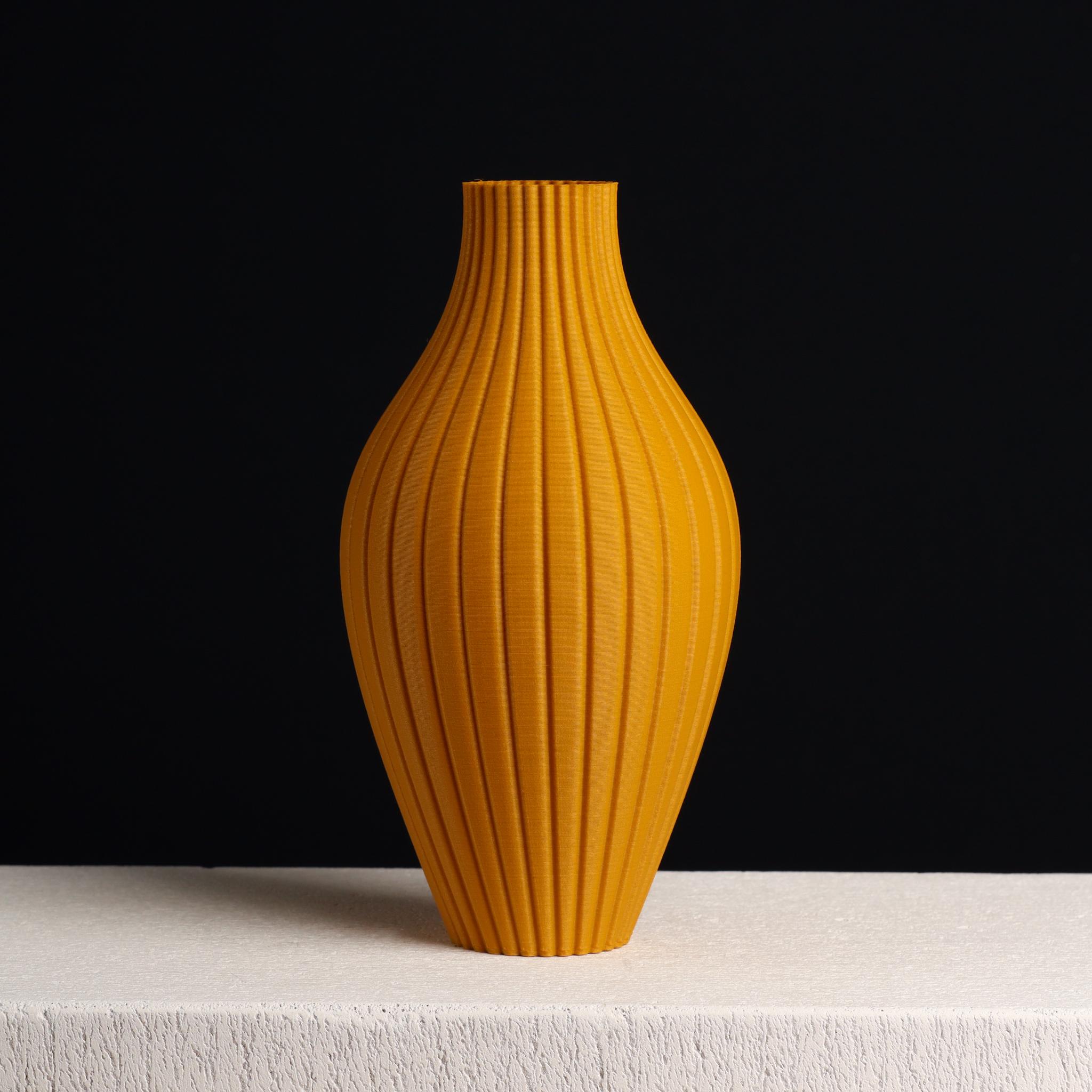 Striped Bulb Vase, Vase Mode, Slimprint 3d model