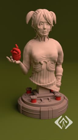 Cyber Girl - System Override Heart Engaged 3d model