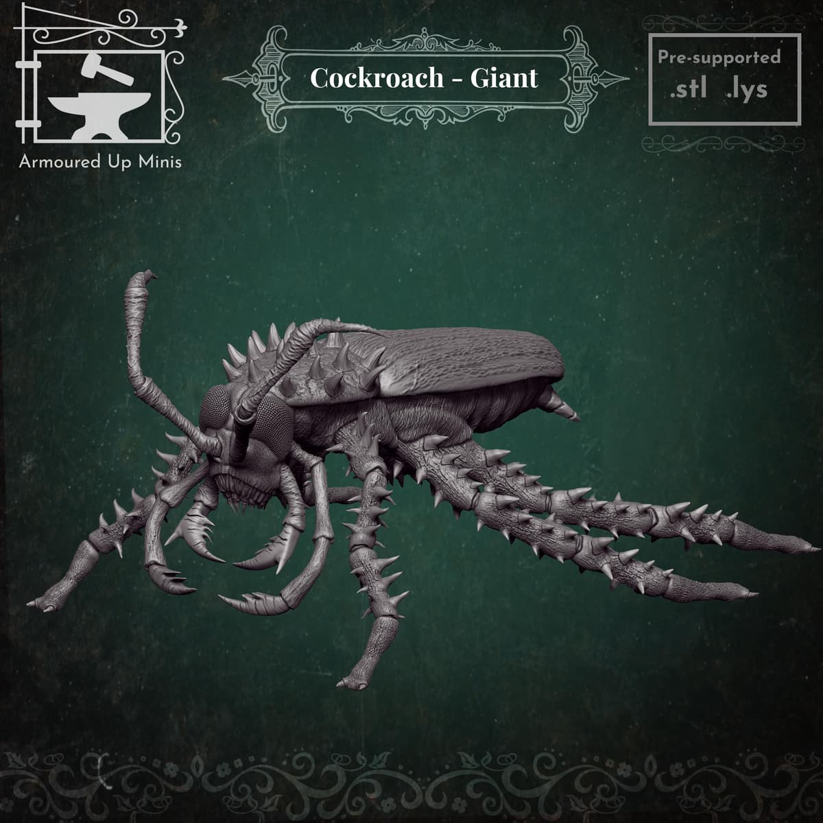 Cockroach Monster Tank Cockroach - Giant - 3D model by Armoured Up Minis on Thangs