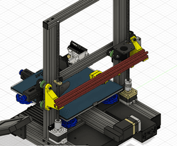 Ender 3 Rear 2020 Extrusion Holder 3d model