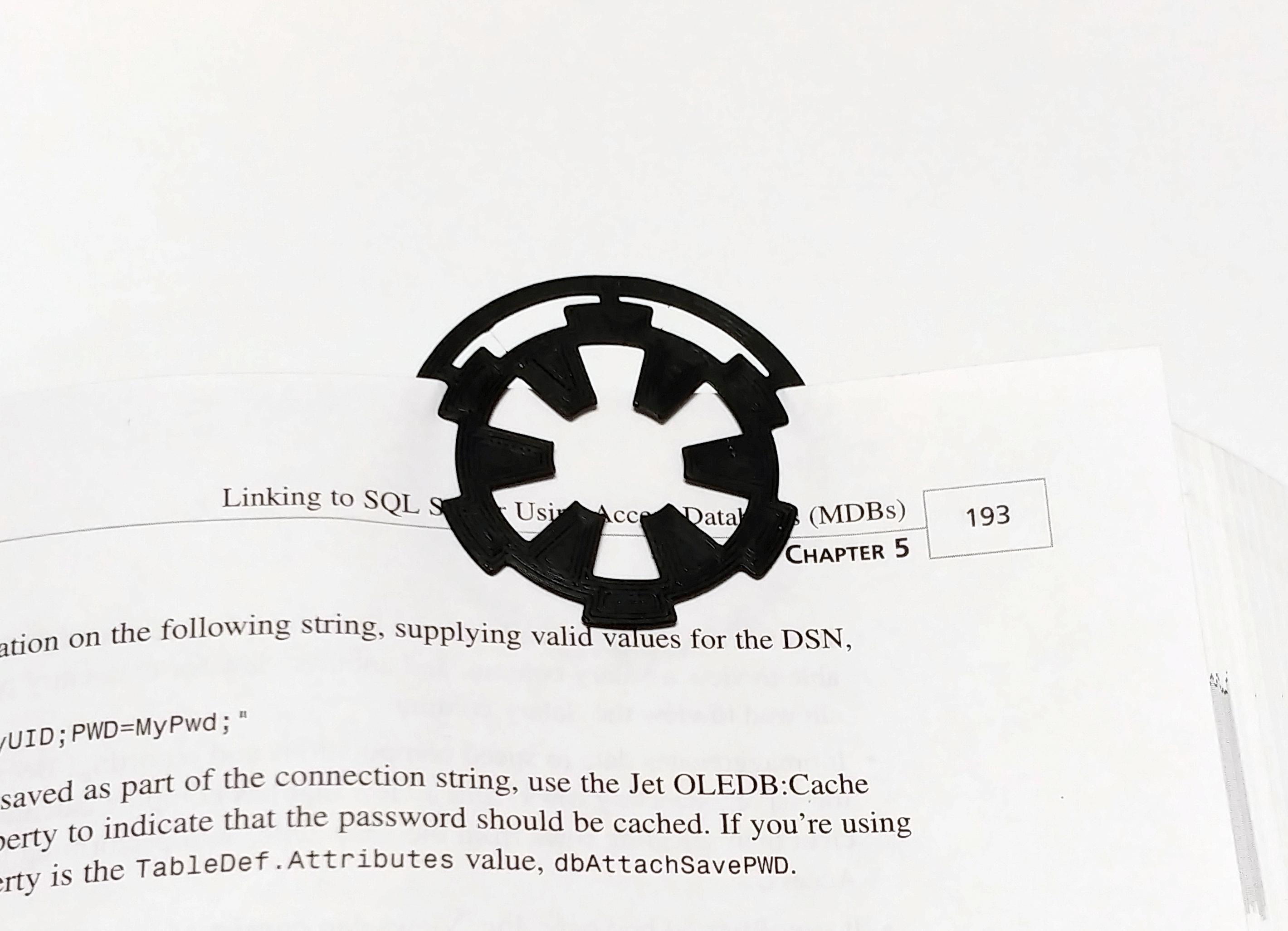 Star Wars Empire Symbol Bookmark 3d model