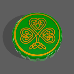 Celtic Shamrock - Stash Jar Lid