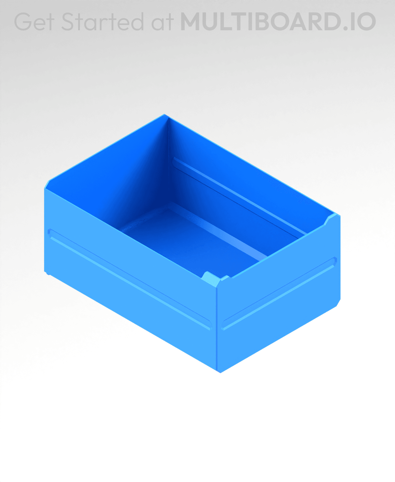 3x2x4 LU - MultiBin Simple Drawer 3d model