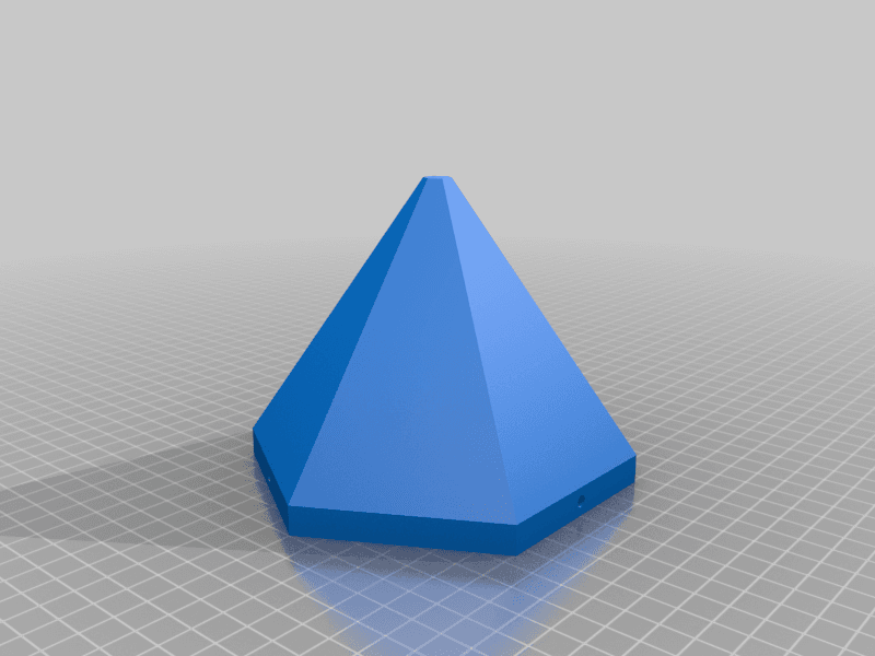 Hexagonal Based Pyramid Hanging Planter remix and redux 3d model