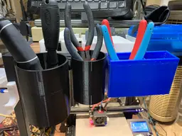 Tool cups for magnetic strip 3d model