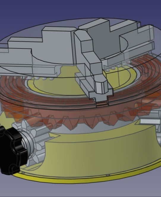 3-Jaws Clamping Chuck 3d model