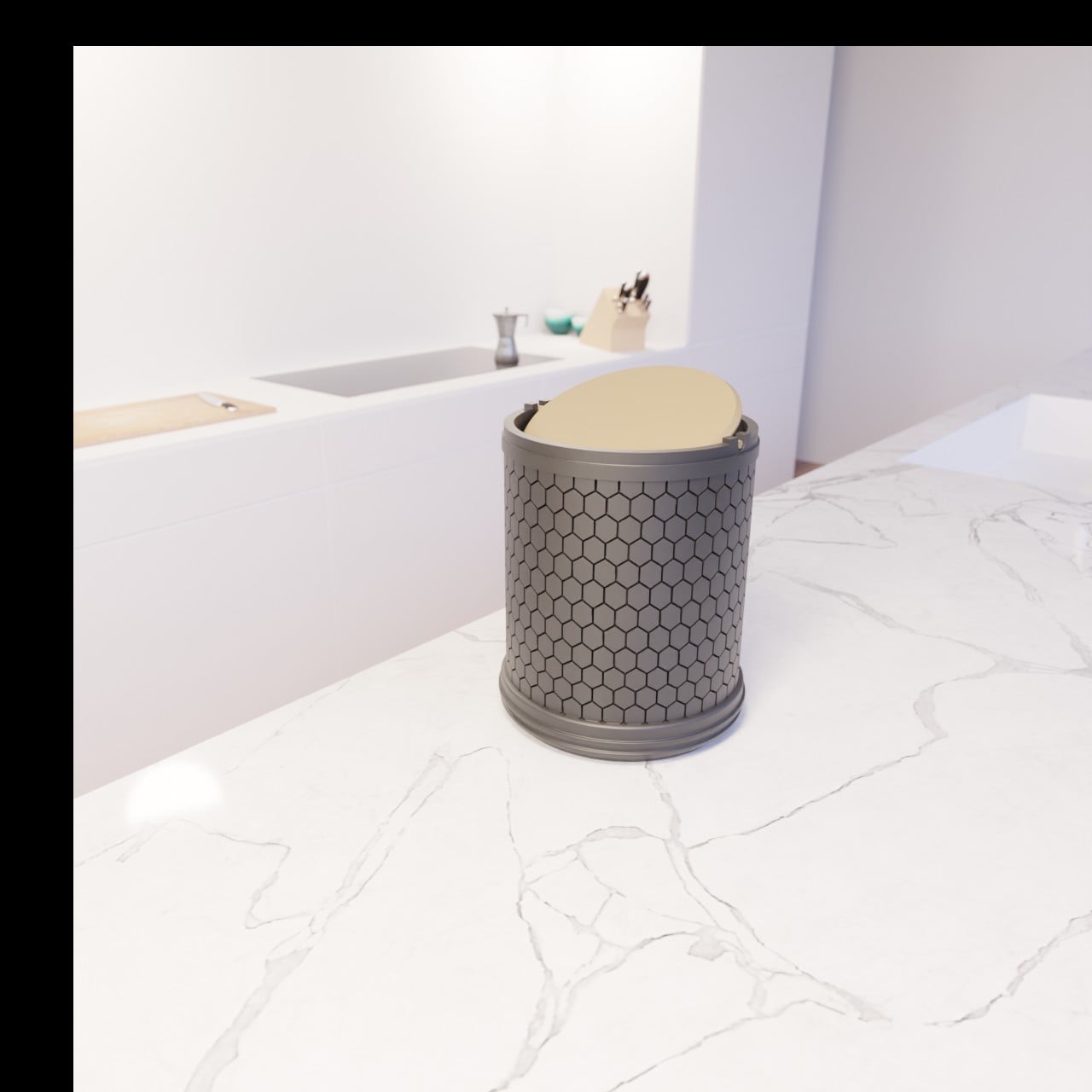 Mini trash Bin 3d model