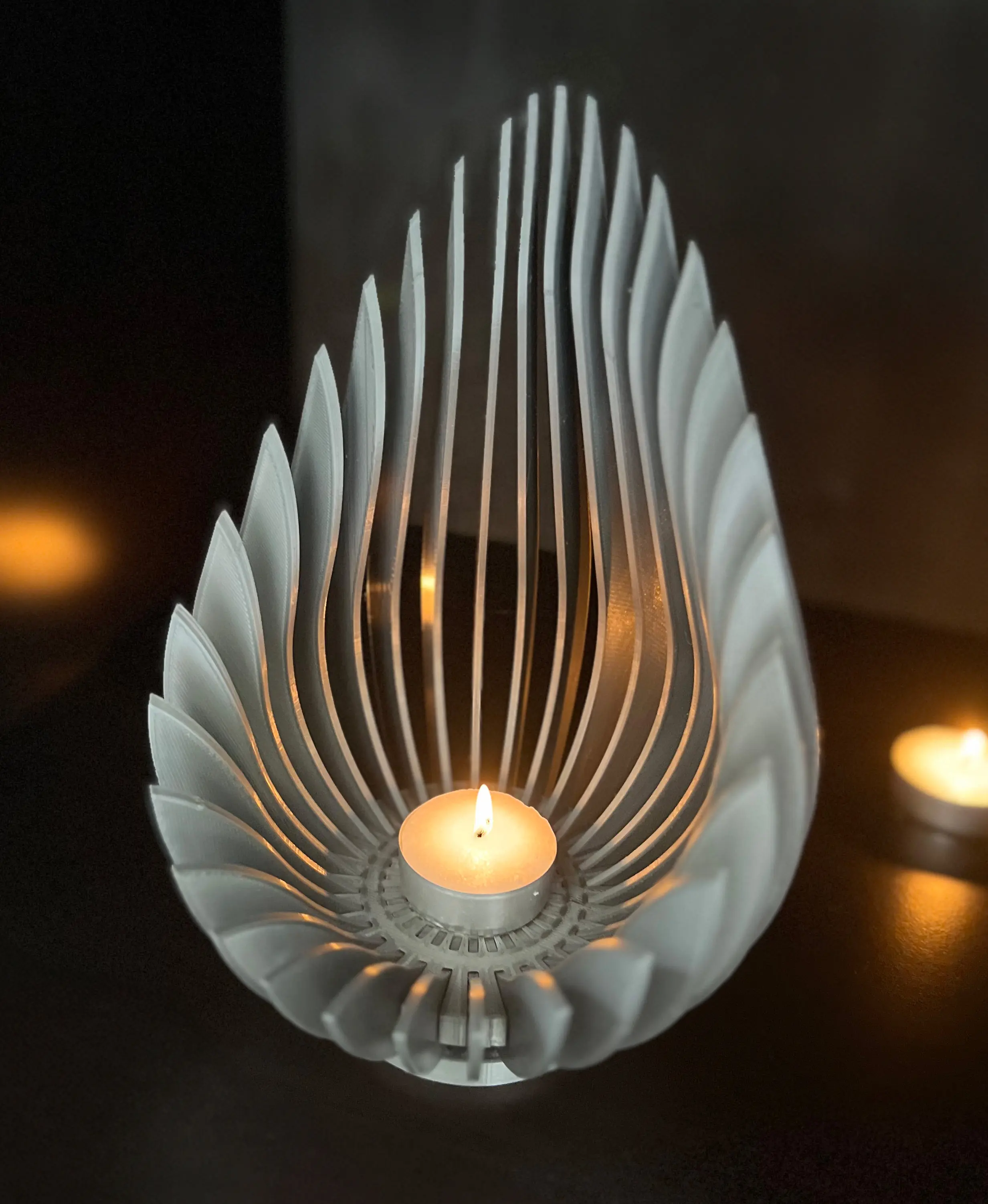 Blade Flames 32 Piece Candle Holder 3d model