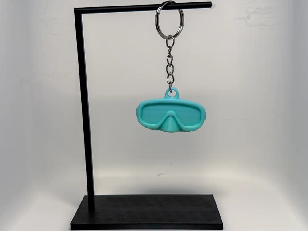 Tauchermaske Schlüsselanhänger – personalisierbar 3d model