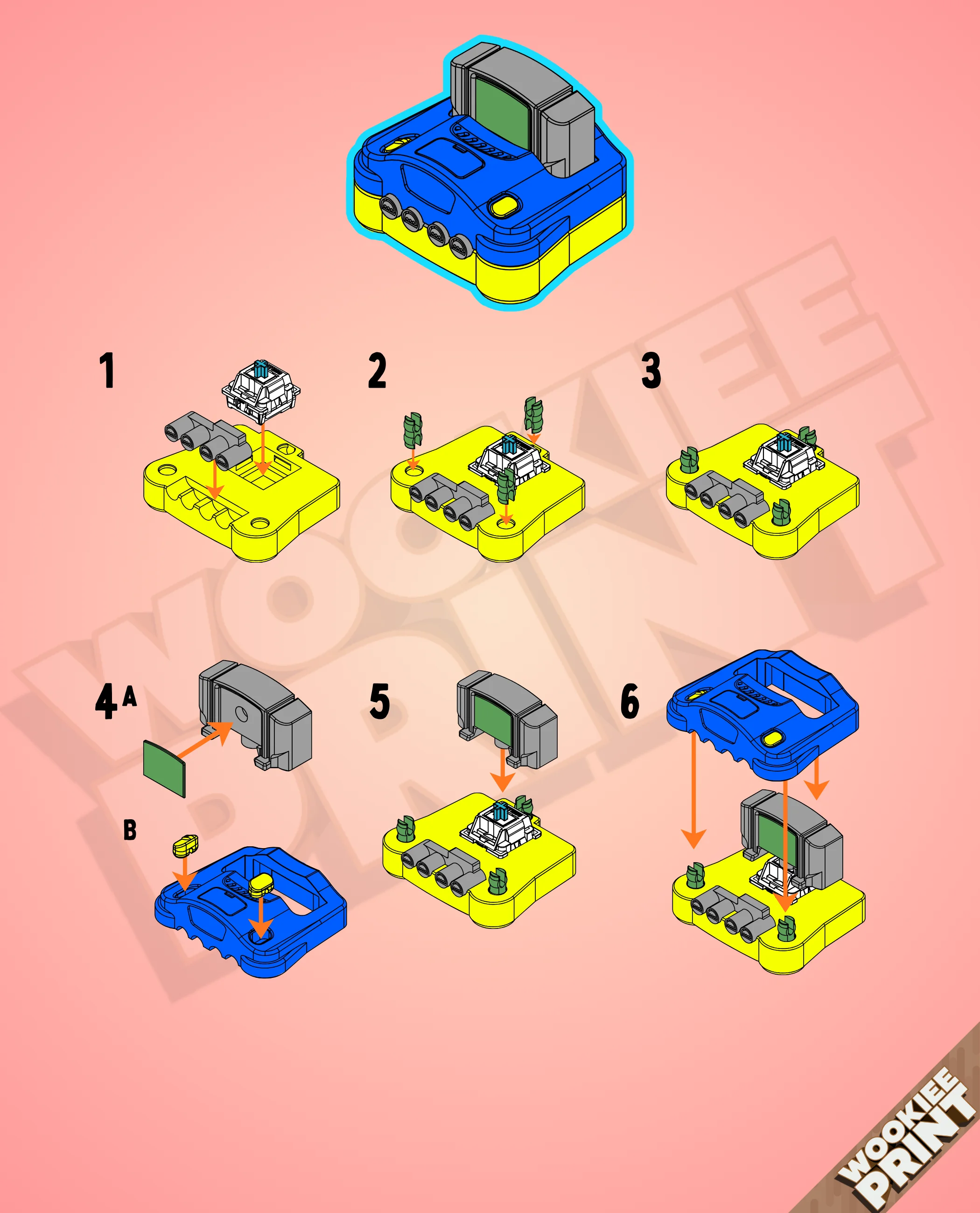 Retro Console Clickers 3d model