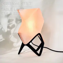 ORIGAMI STILT | Table Lamp E14, E26, E27 print-in-place 3d model