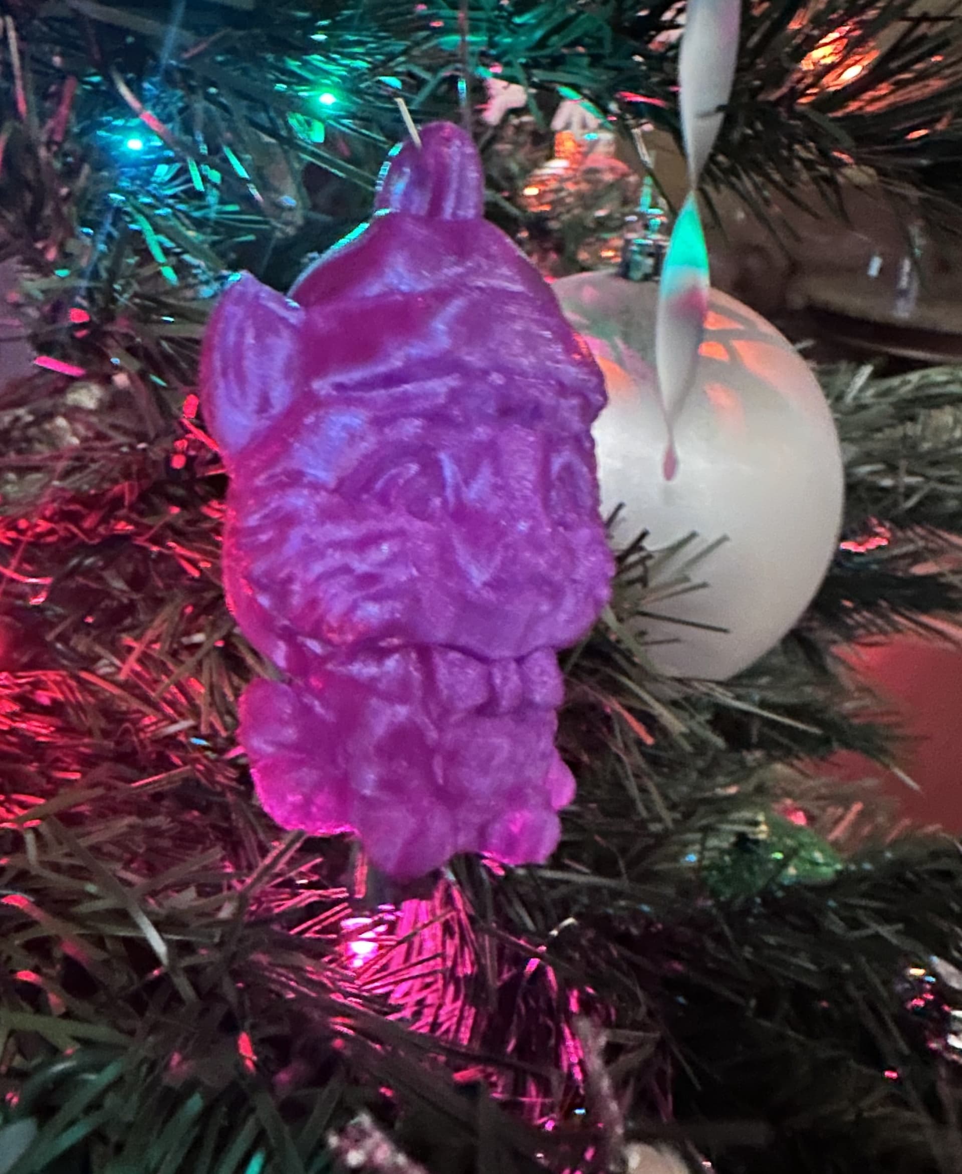 Christmas Kitty on the tree