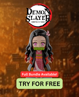 Nezuko Kamado Demon Slayer - Free STL Anime Fun Art | Full 14-Character Bundle on Profile 3d model