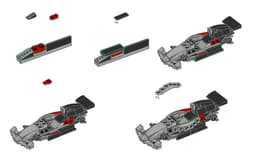 Lego F1 car 3d model