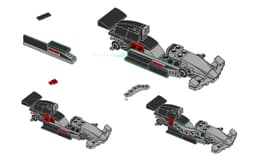 Lego F1 car 3d model