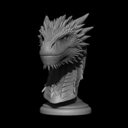 Drogon from Game of Thrones Bust 3d model