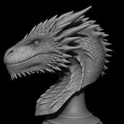Drogon from Game of Thrones Bust 3d model